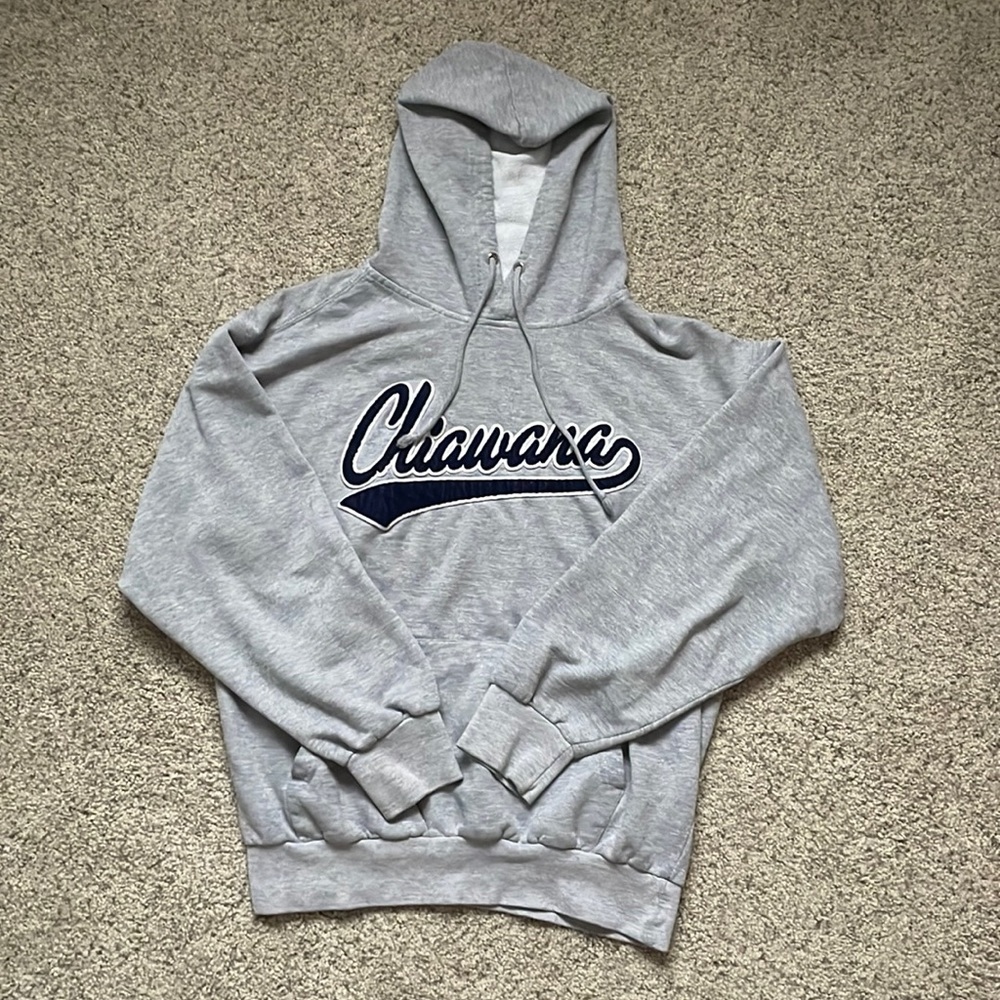 Gray Hoodie labeled Chiawana